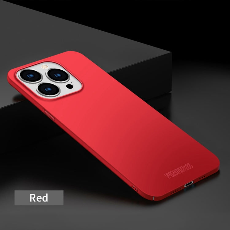 For iPhone 15 Pro Max PINWUYO Micro-Frosted PC Ultra-thin Hard Phone Case with Magsafe Magnetic Ring(Red) - iPhone 15 Pro Max Cases by PINWUYO | Online Shopping South Africa | PMC TechLife | Buy Now Pay Later Mobicred