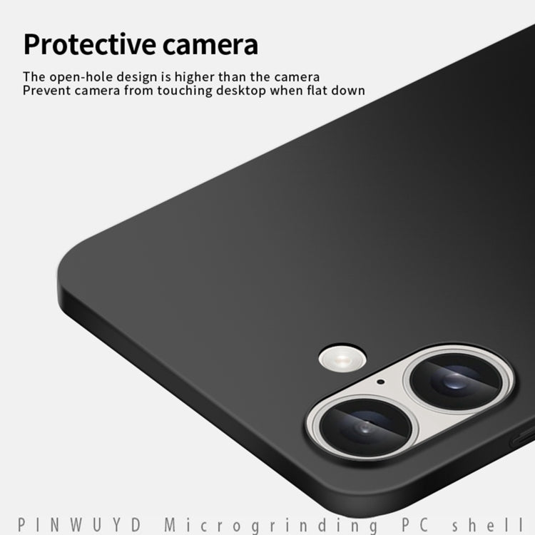 For iPhone 16 PINWUYO Micro-Frosted PC Ultra-thin Hard Phone Case with Magsafe Magnetic Ring(Blue) - iPhone 16 Cases by PINWUYO | Online Shopping South Africa | PMC TechLife | Buy Now Pay Later Mobicred