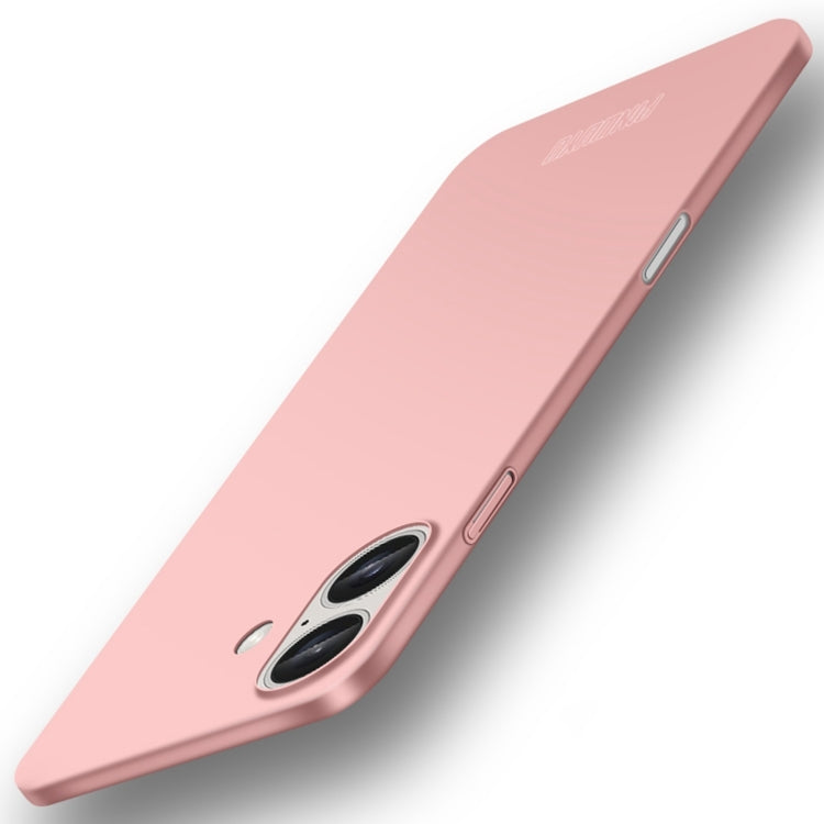 For iPhone 16 PINWUYO Micro-Frosted PC Ultra-thin Hard Phone Case with Magsafe Magnetic Ring(Rose Gold) - free shipping - PMC Jewellery - Order now!