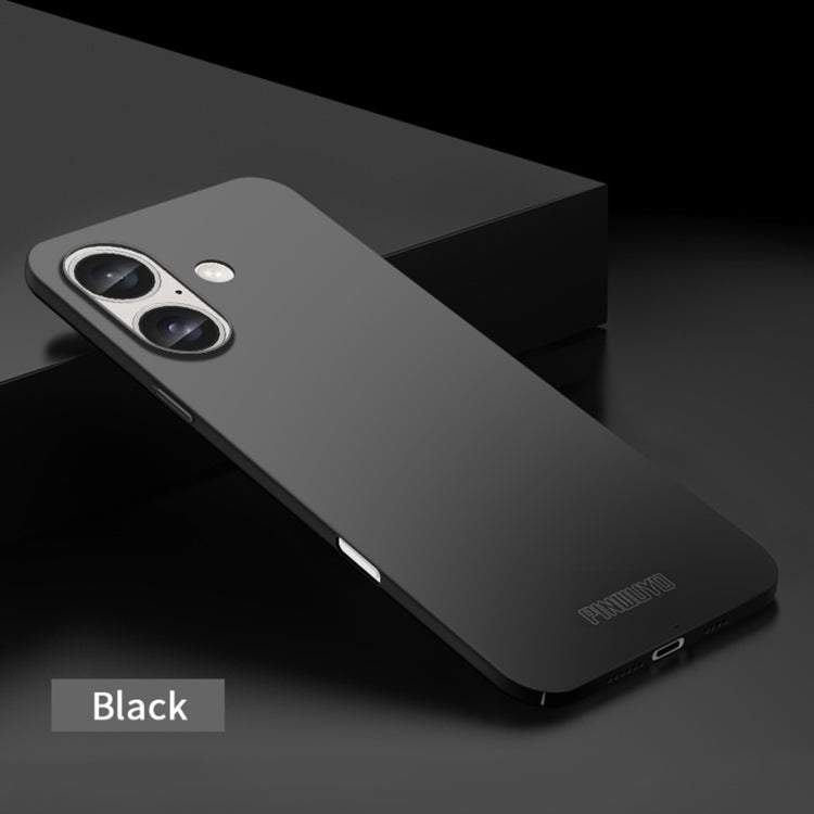 For iPhone 16 Plus PINWUYO Micro-Frosted PC Ultra-thin Hard Phone Case with Magsafe Magnetic Ring(Black) - free shipping - PMC TechLife - Order now!