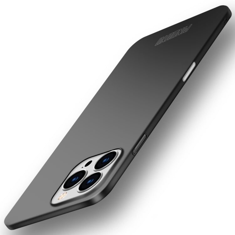 For iPhone 16 Pro Max PINWUYO Micro-Frosted PC Ultra-thin Hard Phone Case with Magsafe Magnetic Ring(Black) - iPhone 16 Pro Max Cases by PINWUYO | Online Shopping South Africa | PMC TechLife | Buy Now Pay Later Mobicred