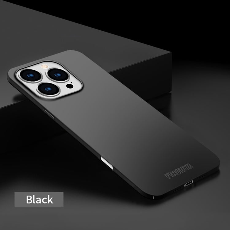 For iPhone 16 Pro Max PINWUYO Micro-Frosted PC Ultra-thin Hard Phone Case with Magsafe Magnetic Ring(Black) - iPhone 16 Pro Max Cases by PINWUYO | Online Shopping South Africa | PMC TechLife | Buy Now Pay Later Mobicred