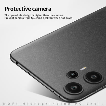 For Xiaomi Redmi Note 12 Turbo /Poco F5 5G MOFI Fandun Series Frosted PC Ultra-thin All-inclusive Phone Case(Black) - Xiaomi Cases by MOFI | Online Shopping South Africa | PMC Jewellery