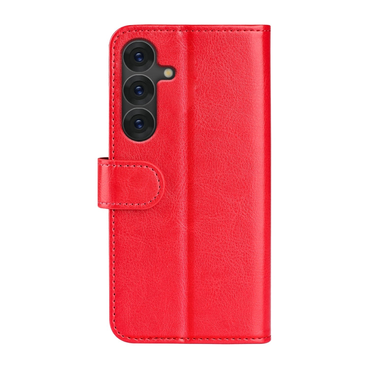 For Samsung Galaxy S25+ 5G R64 Texture Horizontal Flip Leather Phone Case(Red) - Galaxy S25+ 5G Cases by PMC Jewellery | Online Shopping South Africa | PMC Jewellery | Buy Now Pay Later Mobicred