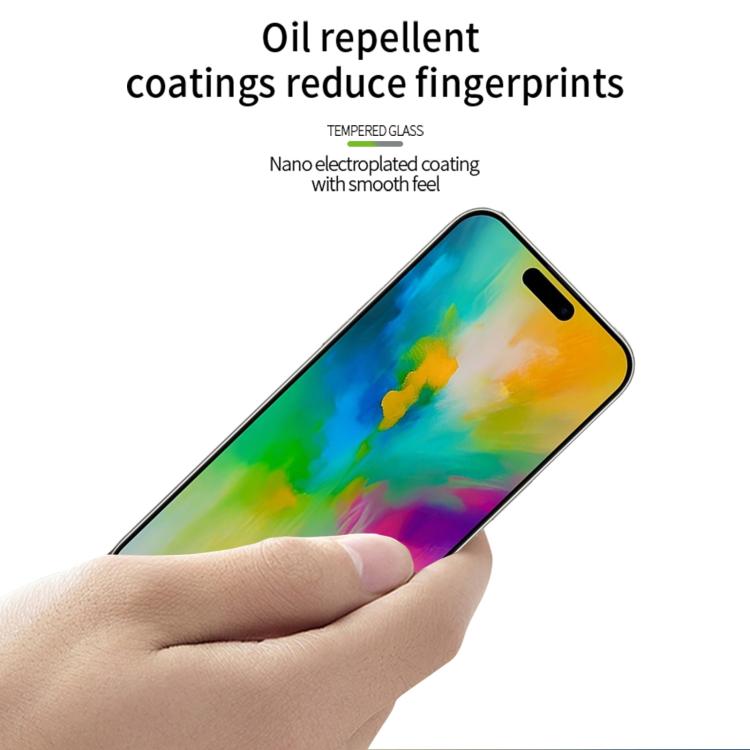 For iPhone 16 Plus PINWUYO 9H 2.5D Full Screen Tempered Glass Film(Black) - free shipping - PMC TechLife - Order now!