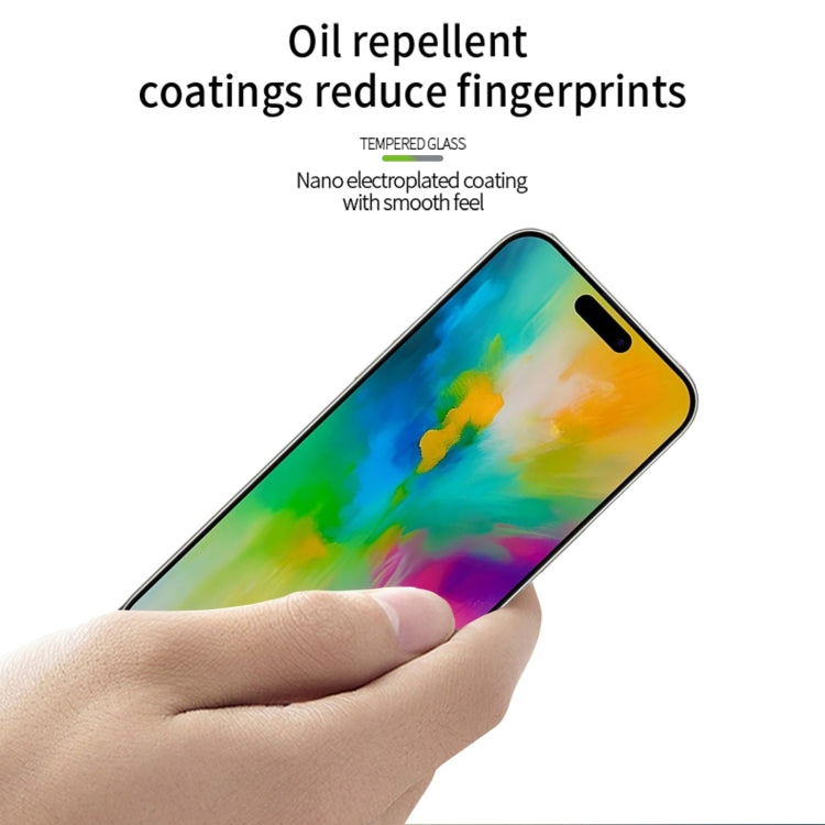 For iPhone 16 Pro Max PINWUYO 9H 2.5D Full Screen Tempered Glass Film(Black) - iPhone 16 Pro Max Tempered Glass by PINWUYO | Online Shopping South Africa | PMC TechLife | Buy Now Pay Later Mobicred