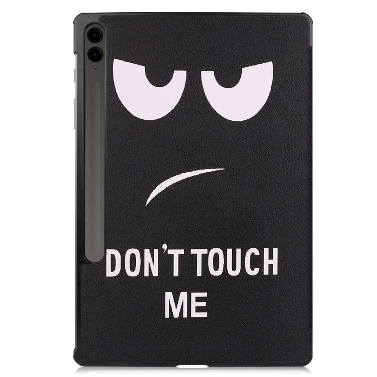 For Samsung Galaxy Tab S9 FE+ 12.4 JUNSUNMAY Custer Painted 3-Fold Stand Leather Smart Tablet Case(Big Eye) - free shipping - PMC Jewellery - Order now!