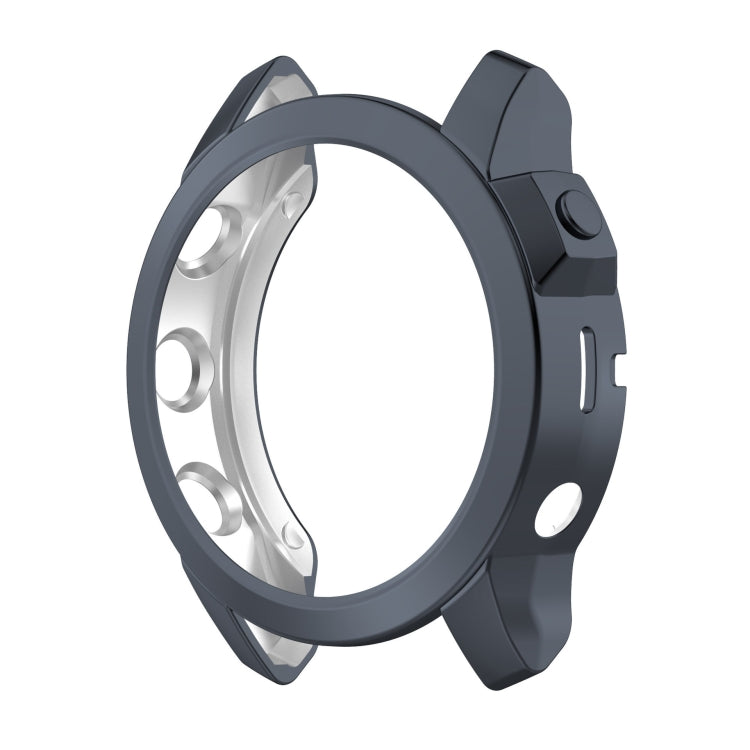 For Garmin Fenix 7S Pro Half Package Electroplated TPU Watch Protective Case(Grey) - Watch Cases by PMC Jewellery | Online Shopping South Africa | PMC Jewellery