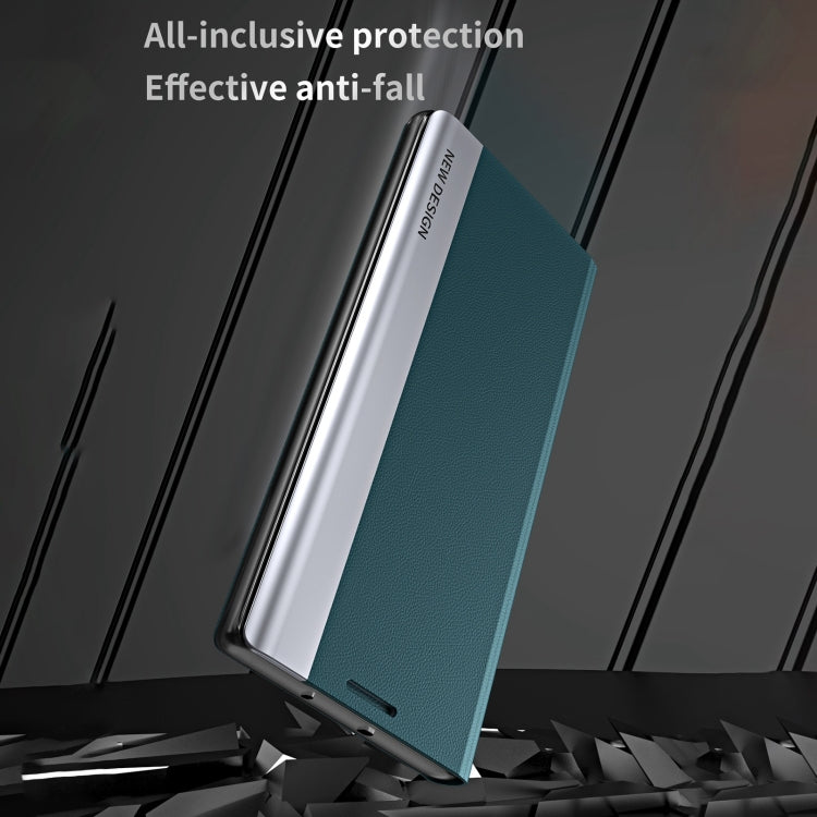 For iPhone 16 Plus Side Electroplated Adsorption Leather Phone Case(Yellow) - iPhone 16 Plus Cases by PMC TechLife | Online Shopping South Africa | PMC TechLife | Buy Now Pay Later Mobicred