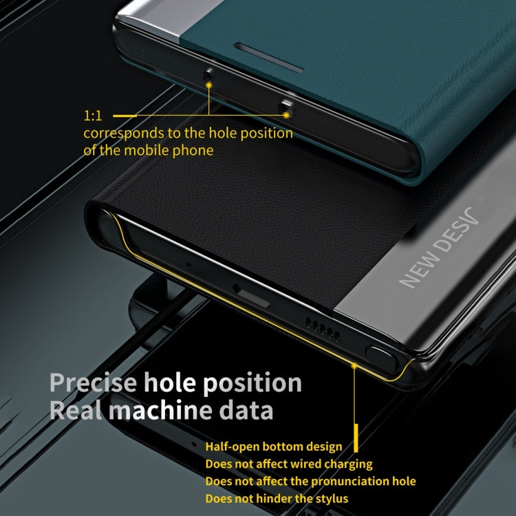 For iPhone 16 Pro Side Electroplated Adsorption Leather Phone Case(Silver) - iPhone 16 Pro Cases by PMC TechLife | Online Shopping South Africa | PMC TechLife | Buy Now Pay Later Mobicred