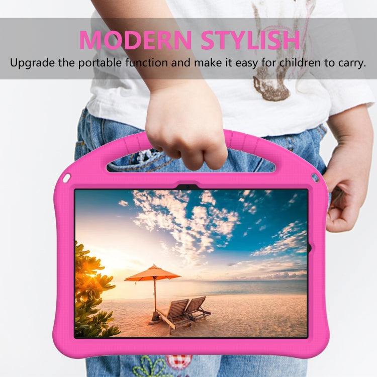 For Samsung Galaxy Tab A9+ EVA Shockproof Tablet Case with Holder(Rose Red) - Galaxy Tab A9+ by PMC TechLife | Online Shopping South Africa | PMC TechLife