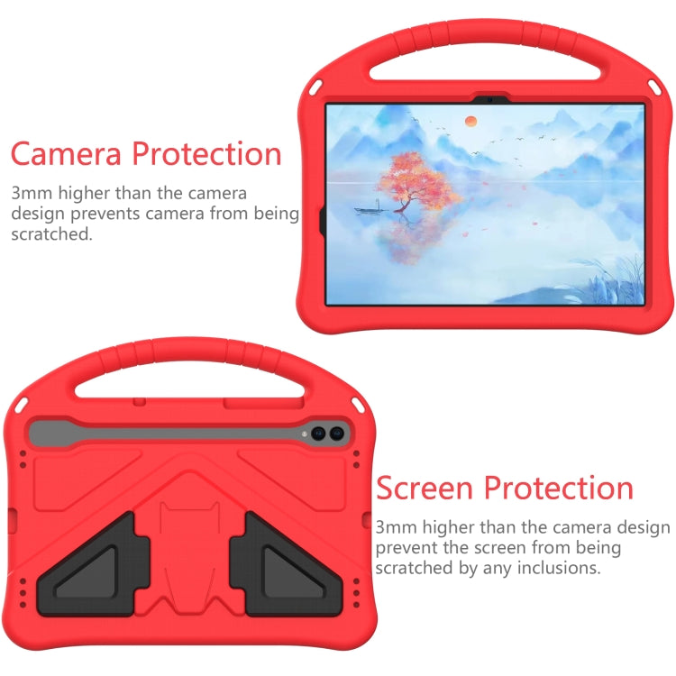 For Samsung Galaxy Tab S10 EVA Shockproof Tablet Case with Holder(Red) - Tab S10 Cases by PMC Jewellery | Online Shopping South Africa | PMC Jewellery | Buy Now Pay Later Mobicred