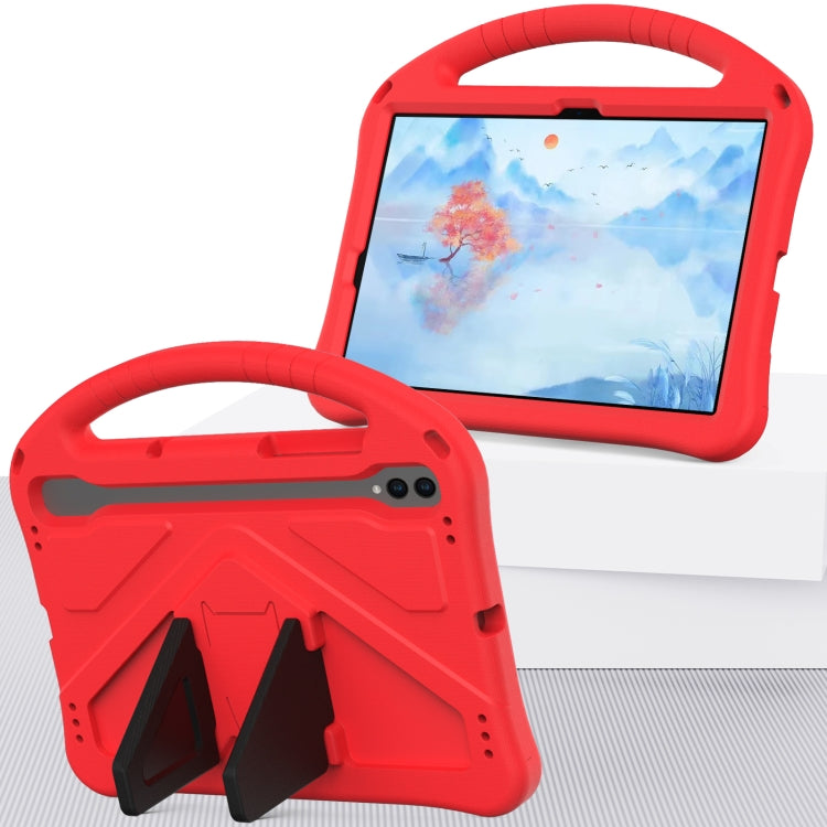 For Samsung Galaxy Tab S10 EVA Shockproof Tablet Case with Holder(Red) - Tab S10 Cases by PMC Jewellery | Online Shopping South Africa | PMC Jewellery | Buy Now Pay Later Mobicred