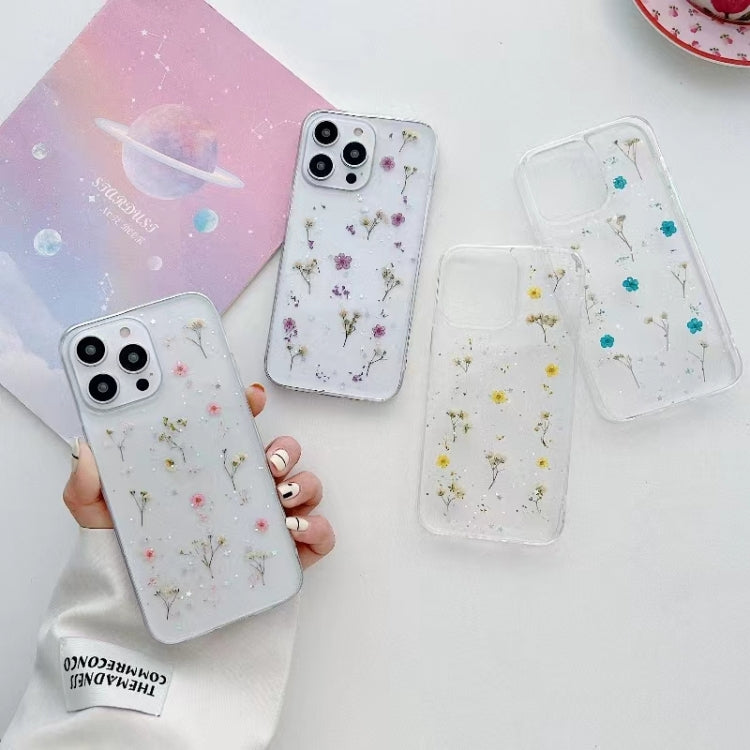 For iPhone 16 Pro Max Gypsophila Flowers Pattern TPU Protective Phone Case(Pink) - iPhone 16 Pro Max Cases by PMC TechLife | Online Shopping South Africa | PMC TechLife | Buy Now Pay Later Mobicred