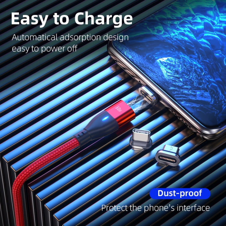 ENKAY 6-in-1 PD60W USB-A / Type-C to Type-C / 8 Pin / Micro USB Magnetic Fast Charging Cable, Cable Length:1m(Black) - Charging Cable & Head by ENKAY | Online Shopping South Africa | PMC TechLife | Buy Now Pay Later Mobicred