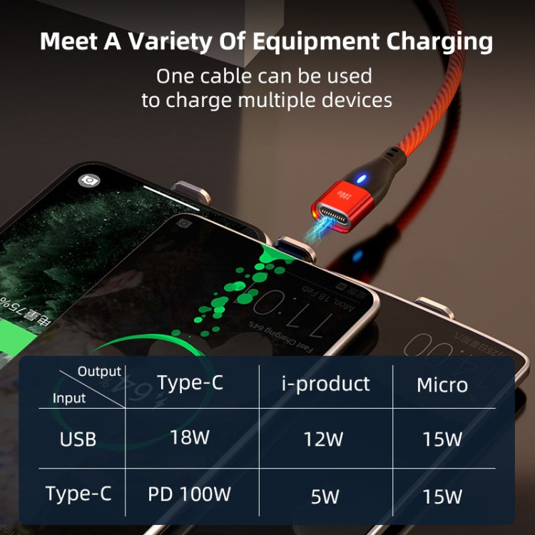 ENKAY 6-in-1 PD100W USB-A / Type-C to Type-C / 8 Pin / Micro USB Magnetic Fast Charging Cable, Cable Length:1m(Black) - free shipping - PMC Jewellery - Order now!