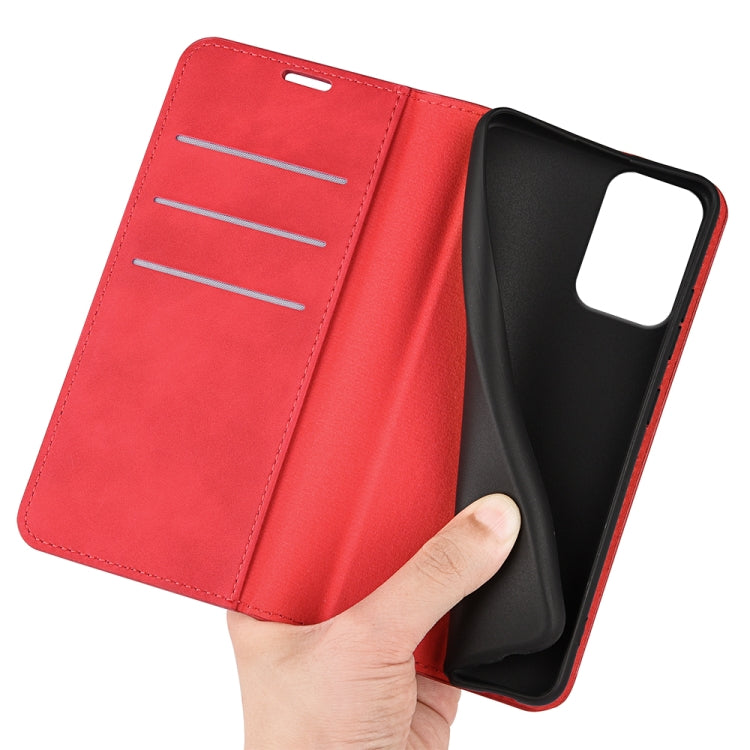 For Motorola Moto G 5G 2024 Retro-skin Magnetic Suction Leather Phone Case(Red) - Motorola Cases by PMC Jewellery | Online Shopping South Africa | PMC Jewellery | Buy Now Pay Later Mobicred