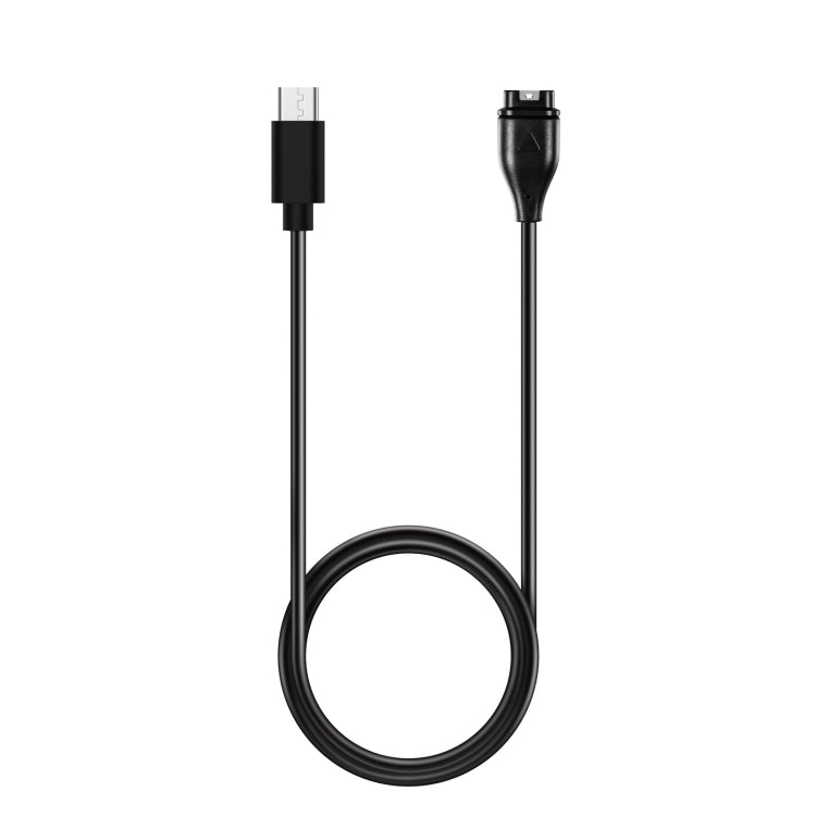 For Garmin Fenix 7X Type-C Port Watch Charger With Data Transmission(Black) - Charger by PMC TechLife | Online Shopping South Africa | PMC TechLife | Buy Now Pay Later Mobicred