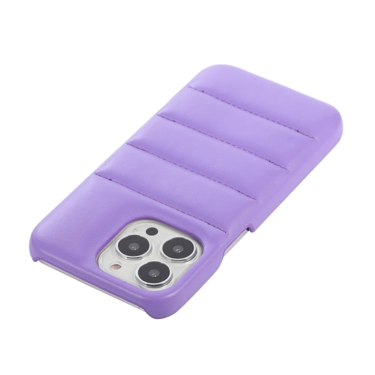 For  iPhone 15 Pro Max Down Jacket Airbag Shockproof Phone Case(Purple) - iPhone 15 Pro Max Cases by PMC TechLife | Online Shopping South Africa | PMC TechLife | Buy Now Pay Later Mobicred
