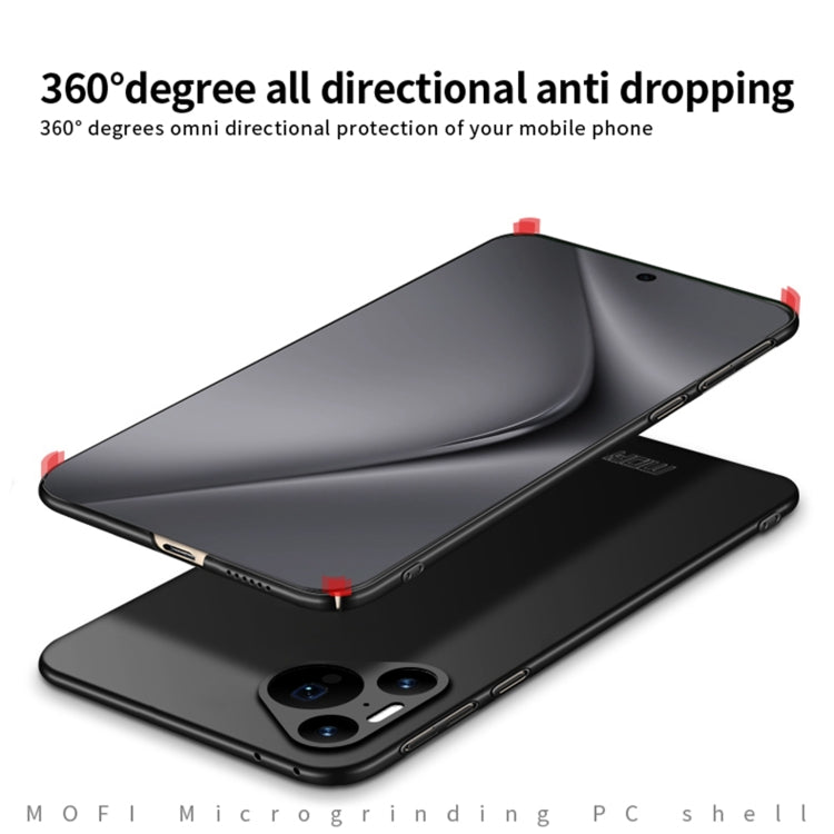 For Huawei Pura 70 Pro MOFI Micro-Frosted PC Ultra-thin Hard Phone Case(Black) - free shipping - PMC Jewellery - Order now!