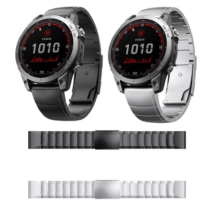 For Garmin Instinct Crossover Solar 22mm Titanium Alloy Quick Release Watch Band(Sliver) - Watch Bands by PMC Jewellery | Online Shopping South Africa | PMC Jewellery
