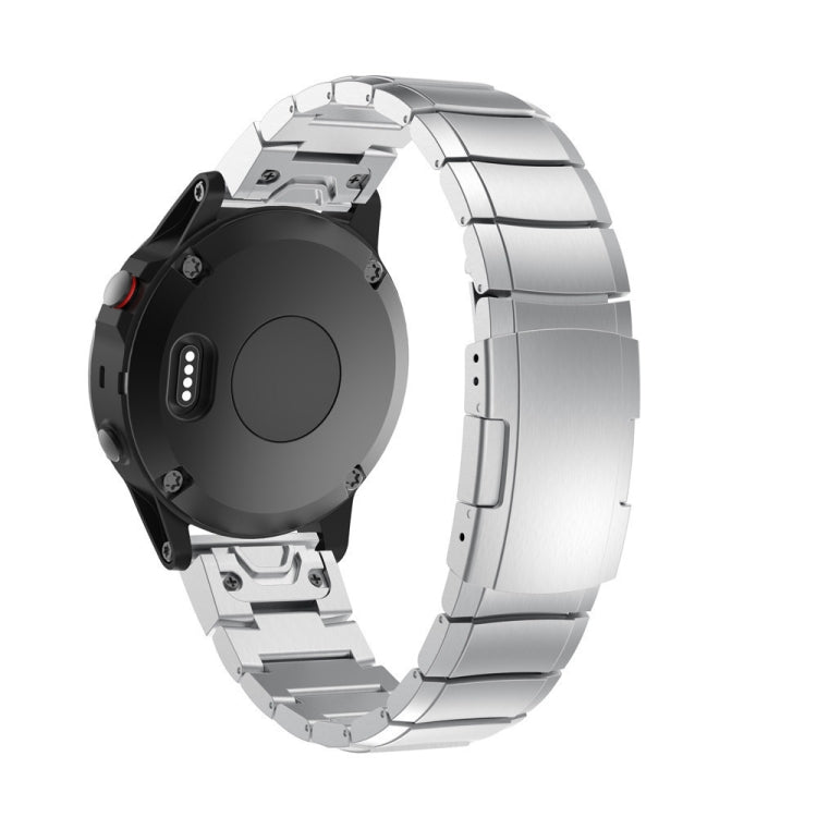 For Garmin Fenix 7X 26mm Titanium Alloy Quick Release Watch Band(Sliver) - Watch Bands by PMC TechLife | Online Shopping South Africa | PMC TechLife