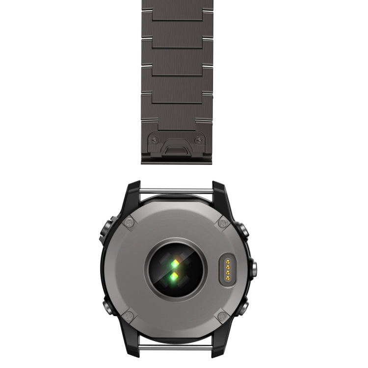 For Garmin Fenix 7X 26mm Titanium Alloy Quick Release Watch Band(Sliver) - Watch Bands by PMC TechLife | Online Shopping South Africa | PMC TechLife