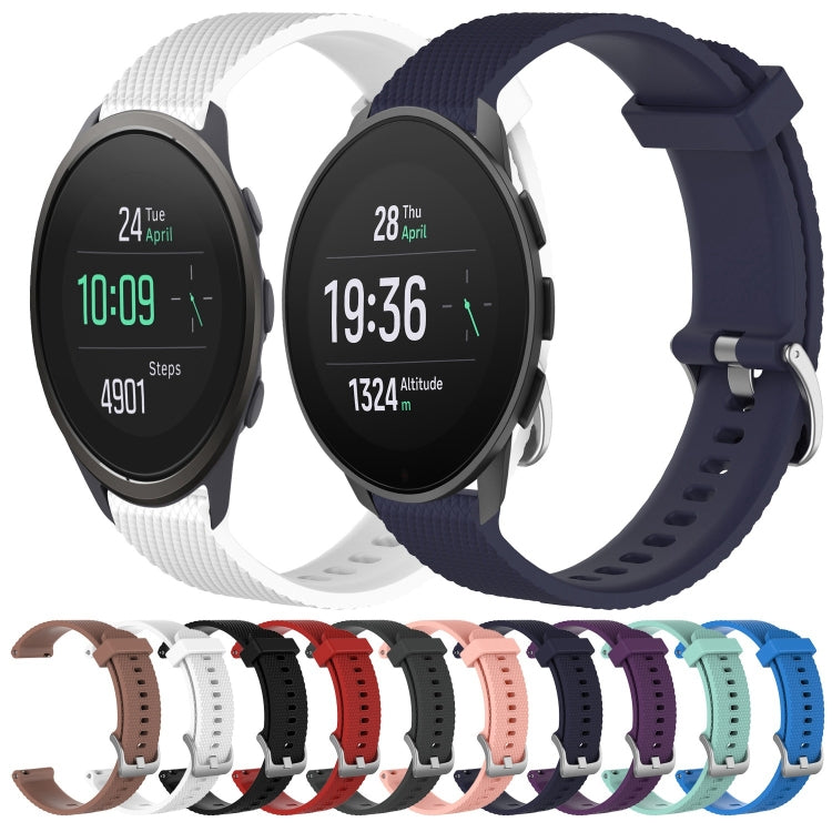 For  Suunto 9 Peak 22mm Diamond Textured Silicone Watch Band(Black) -  by PMC TechLife | Online Shopping South Africa | PMC TechLife