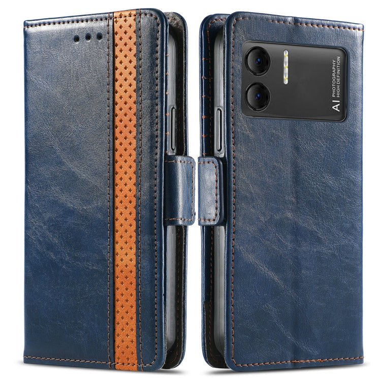 For DOOGEE X98 Pro / X98 CaseNeo Splicing Dual Magnetic Buckle Leather Phone Case(Blue) - Doogee Cases by PMC TechLife | Online Shopping South Africa | PMC TechLife | Buy Now Pay Later Mobicred