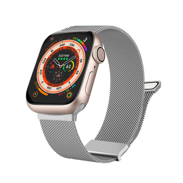 For Apple Watch 2 38mm Milan Double Magnetic Steel Mesh Watch Band(Silver) - free shipping - PMC TechLife - Order now!