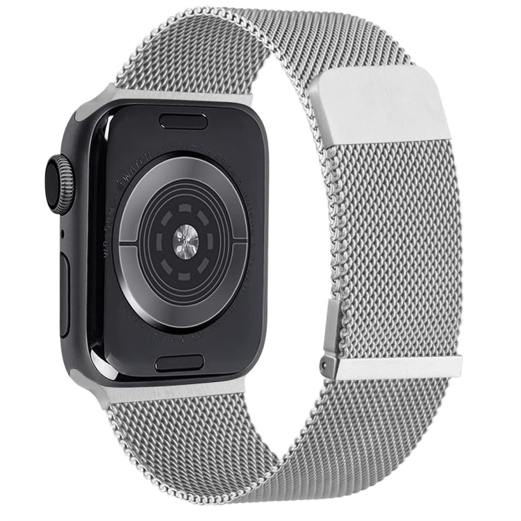 For Apple Watch 2 38mm Milan Double Magnetic Steel Mesh Watch Band(Silver) - free shipping - PMC TechLife - Order now!