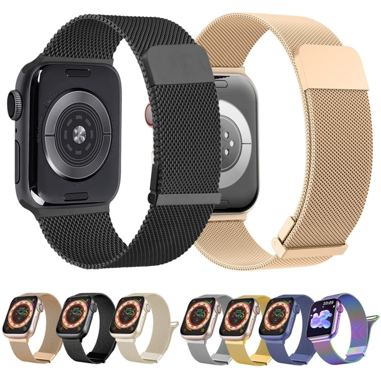 For Apple Watch 2 38mm Milan Double Magnetic Steel Mesh Watch Band(Silver) - free shipping - PMC TechLife - Order now!