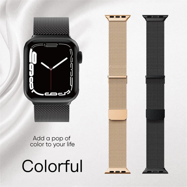 For Apple Watch 2 38mm Milan Double Magnetic Steel Mesh Watch Band(Silver) - free shipping - PMC TechLife - Order now!