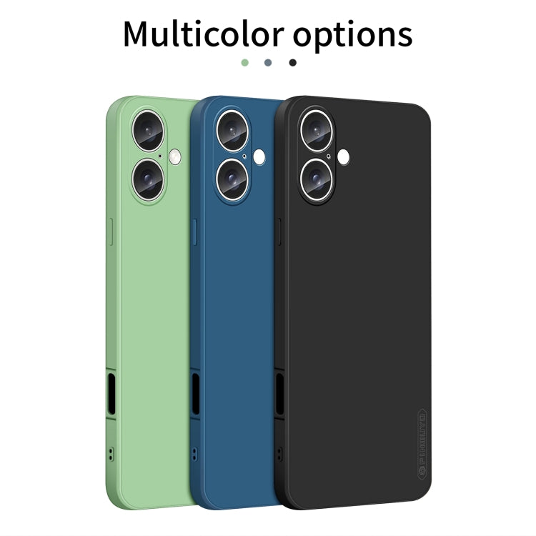 For iPhone 16 PINWUYO Sense Series Liquid Silicone TPU Phone Case(Green) - iPhone 16 Cases by PINWUYO | Online Shopping South Africa | PMC TechLife | Buy Now Pay Later Mobicred