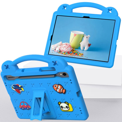 For Samsung Galaxy Tab S9 X710/X716B Handle Kickstand Children EVA Shockproof Tablet Case(Sky Blue) - Galaxy Tab S9 Cases by PMC Jewellery | Online Shopping South Africa | PMC Jewellery | Buy Now Pay Later Mobicred