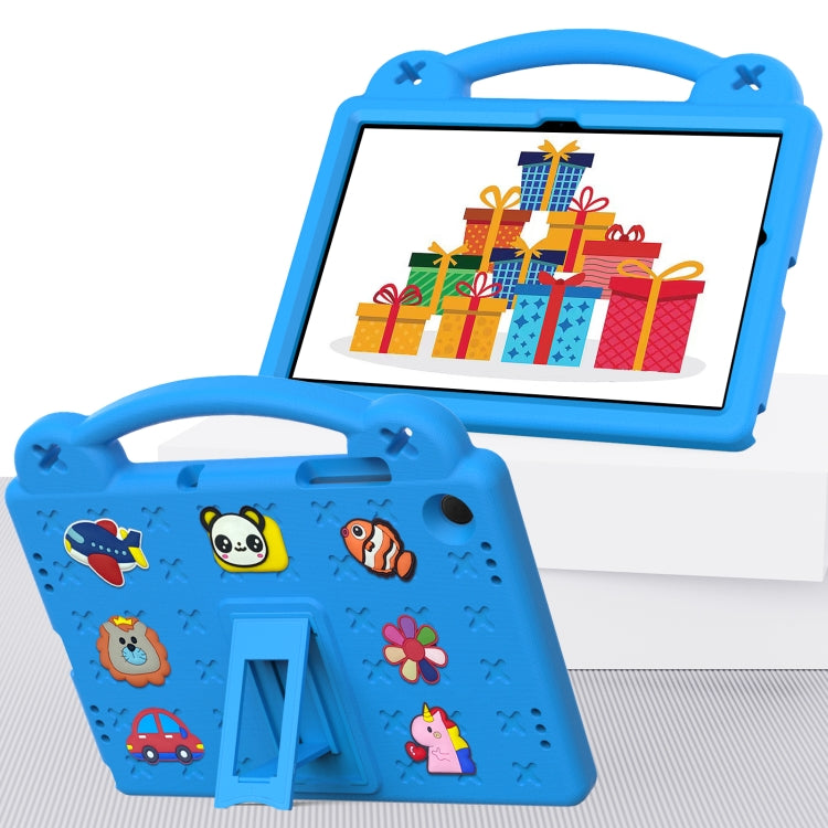 For Samsung Galaxy Tab A9+ X216B Handle Kickstand Children EVA Shockproof Tablet Case(Sky Blue) - Galaxy Tab A9+ by PMC TechLife | Online Shopping South Africa | PMC TechLife