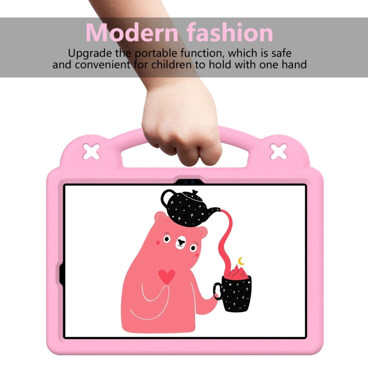 For Samsung Galaxy Tab S9 FE / X510N Handle Kickstand Children EVA Shockproof Tablet Case(Pink) - Galaxy Tab S9 FE by PMC TechLife | Online Shopping South Africa | PMC TechLife