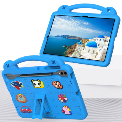 For Samsung Galaxy Tab S9+ 12.4 X810 Handle Kickstand Children EVA Shockproof Tablet Case(Sky Blue) - Galaxy Tab S9+ Cases by PMC Jewellery | Online Shopping South Africa | PMC Jewellery | Buy Now Pay Later Mobicred