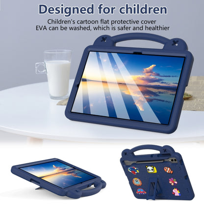 For Samsung Galaxy Tab S10+12.4 X820 Handle Kickstand Children EVA Shockproof Tablet Case(Navy Blue) - Tab S10+ Cases by PMC Jewellery | Online Shopping South Africa | PMC Jewellery | Buy Now Pay Later Mobicred