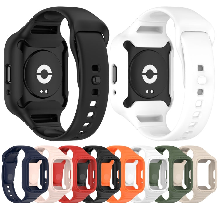 For Redmi Watch 3 Lite Integrated Fully Enclosed Silicone Watch Band(Dark Green) - Watch Bands by PMC TechLife | Online Shopping South Africa | PMC TechLife | Buy Now Pay Later Mobicred