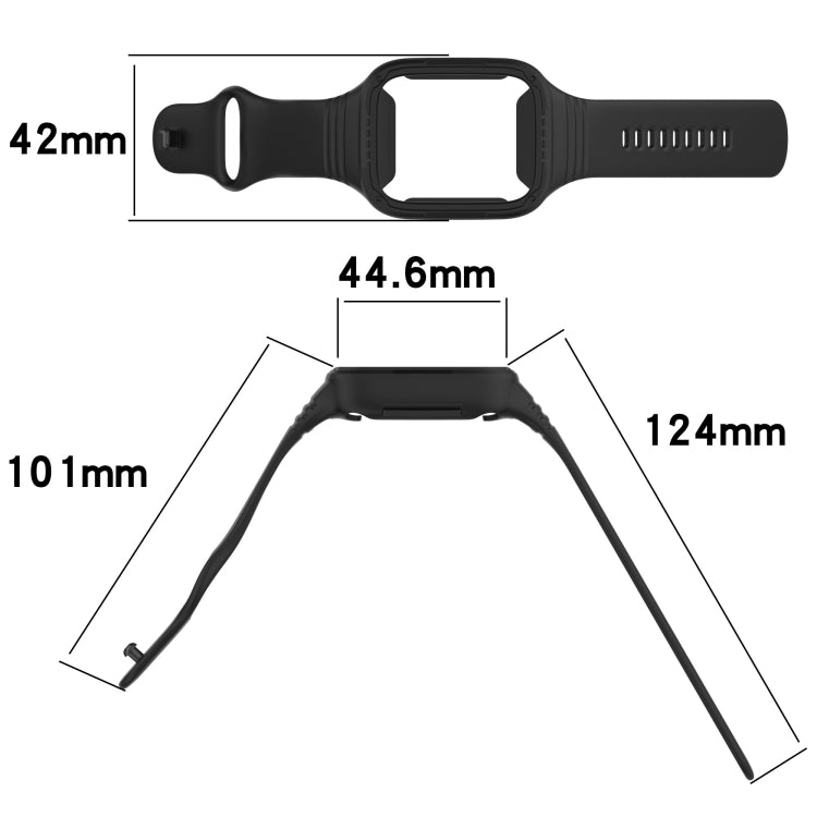 For Redmi Watch 3 Active Integrated Fully Enclosed Silicone Watch Band(Pink) - Watch Bands by PMC TechLife | Online Shopping South Africa | PMC TechLife | Buy Now Pay Later Mobicred