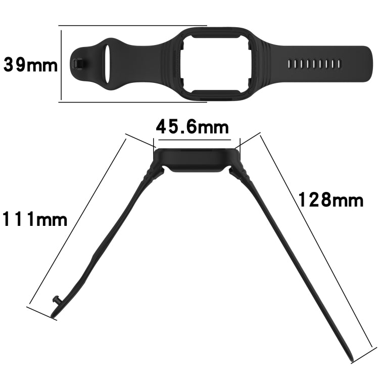 For Redmi Watch 3 Integrated Fully Enclosed Silicone Watch Band(Red) - Watch Bands by PMC TechLife | Online Shopping South Africa | PMC TechLife | Buy Now Pay Later Mobicred