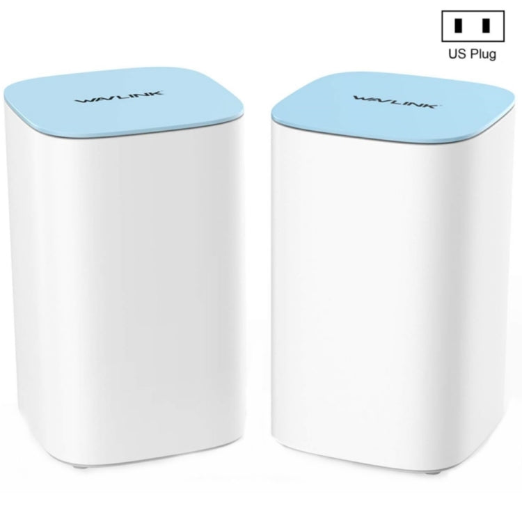 WAVLINK WN551K2 2pcs AC3000 WiFi Wireless Repeater Built-in Antenna Tri-Band Mesh Wireless Router, Plug:US Plug - free shipping - PMC TechLife - Order now!