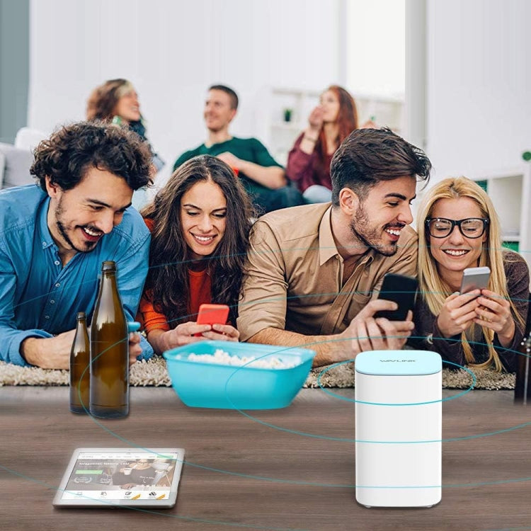 WAVLINK WN551K2 2pcs AC3000 WiFi Wireless Repeater Built-in Antenna Tri-Band Mesh Wireless Router, Plug:EU Plug - free shipping - PMC TechLife - Order now!