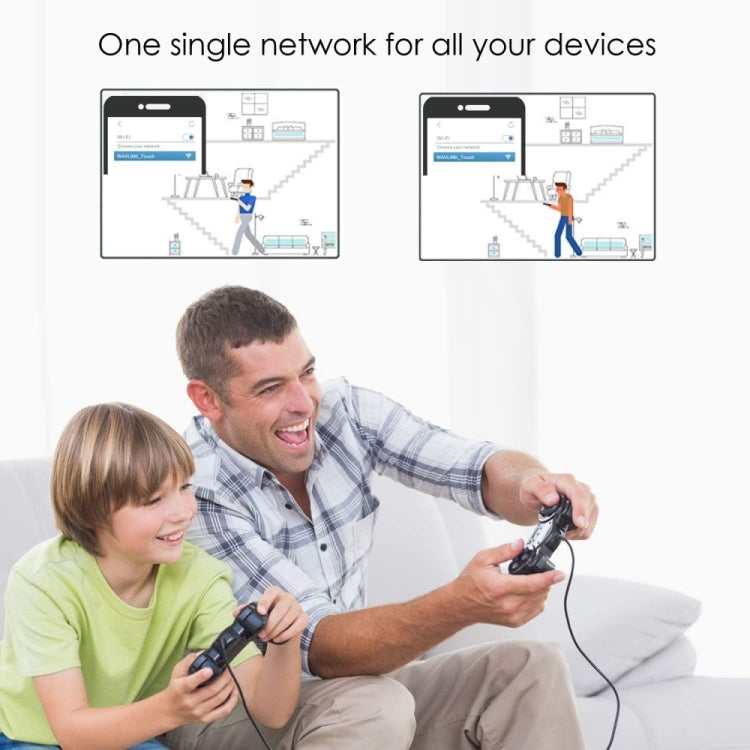 WAVLINK WN551K2 2pcs AC3000 WiFi Wireless Repeater Built-in Antenna Tri-Band Mesh Wireless Router, Plug:US Plug - free shipping - PMC TechLife - Order now!