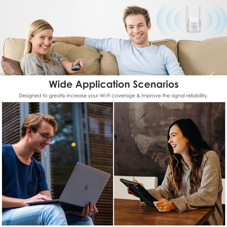 WAVLINK WN578W2 For Home Office N300 WiFi Wireless AP Repeater Signal Booster, Plug:EU Plug - free shipping - PMC Jewellery - Order now!