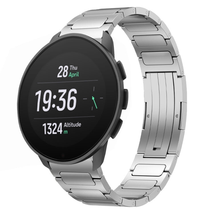 For SUUNTO 9 Peak Pro 22mm I-Shaped Titanium Alloy Watch Band(Sliver) -  by PMC TechLife | Online Shopping South Africa | PMC TechLife