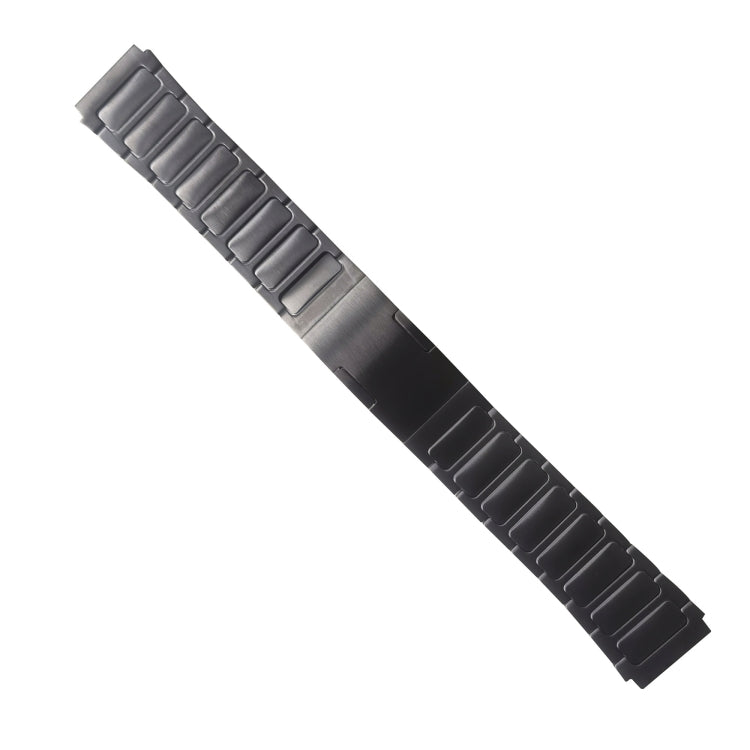 For Garmin Vivoactive 4 22mm I-Shaped Titanium Alloy Watch Band(Grey) - Watch Bands by PMC TechLife | Online Shopping South Africa | PMC TechLife