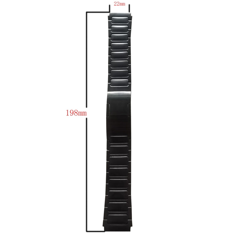 For Garmin Vivoactive 4 22mm I-Shaped Titanium Alloy Watch Band(Grey) - Watch Bands by PMC TechLife | Online Shopping South Africa | PMC TechLife