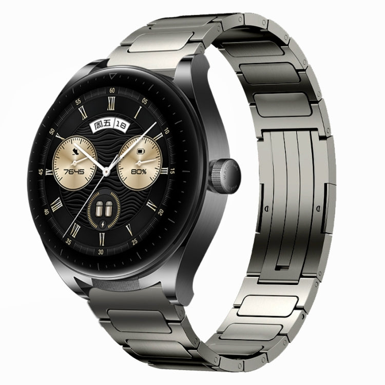 For Huawei Watch Buds 22mm I-Shaped Titanium Alloy Watch Band(Grey) - free shipping - PMC TechLife - Order now!